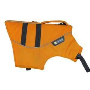 NWOT Ruffwear Float Coat Dog Life Jacket Orange Reflective Adjustable Straps M